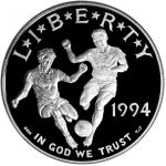 Колекційна срібна монета "Чемпіонат світу з футболу FIFA 1994" 26,73 г 1994 рік