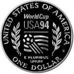 Колекційна срібна монета "Чемпіонат світу з футболу FIFA 1994" 26,73 г 1994 рік - Зображення 2