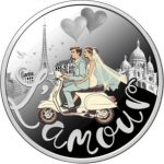 Колекційна срібна монета "L’аmour - Кохання" 17,5 г 2025 рік