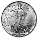 Коллекционная серебряная монета "Американский Орел Liberty" 31,1 г 1993 год — изображение 2