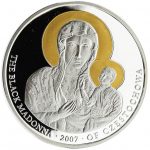 Колекційна срібна монета "The Black Madonna of Częstochowa - Божа Матір" 25 г 2007 рік