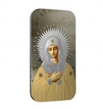 Коллекционная серебряная монета "Икона Божией Матери - Радость и Скорбь Небесная" 31,1 г 2012 год