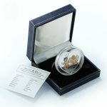 Коллекционная серебряная монета "Ангел и Дьявол" 25 г 2007 год — изображение 2