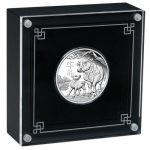 Колекційна срібна монета "Australian Lunar Series III - Рік Бика"PROOF 31,1 г 2021 рік