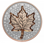 Коллекционная серебряная монета «Кленовый Лист» GILDED 31,1 г 2022 год — изображение 4