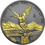 Колекційна срібна монета "Лібертад - Gold Black Empire Edition" 31,1 г