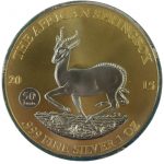 Колекційна срібна монета "The African Springbok - GILDED" 31,1 г 2015 рік