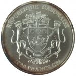 Колекційна срібна монета "The African Springbok - GILDED" 31,1 г 2015 рік - Зображення 2