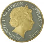 Коллекционная серебряная монета "80-летие королевы Елизаветы II" 31,1 г 2006 год — изображение 2