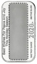 Коллекционный серебряный слиток "Счастливого Рождества" 31,1 г 2020 год — изображение 2