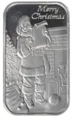 Коллекционный серебряный слиток "Счастливого Рождества" 31,1 г