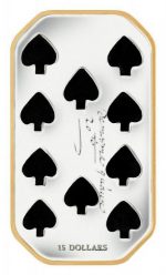 Коллекционный серебряный слиток "Десятка Пик" 31,1 г 2009 год