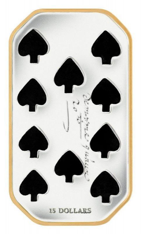 photo_2025-10-13_12-26-51 Коллекционный серебряный слиток "Десятка Пик" 31,1 г 2009 год — изображение 1