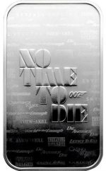 Колекційний срібний злиток "Джеймс Бонд - Не час вмирати" 31,1 г - Зображення 2