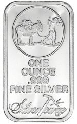 Коллекционный серебряный слиток "Золотоискатель" 31,1 г