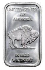 Коллекционный серебряный слиток "Бизон" 31,1 г