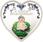 Колекційна срібна монета "З Днем Народження - Хлопчик та Серце" 15,55 г 2013 рік