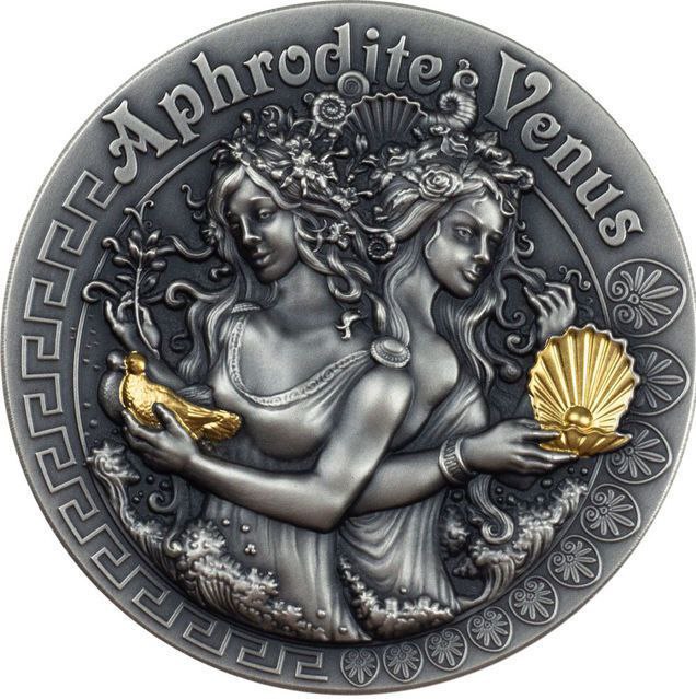 photo_2025-10-19_16-38-36 Колекційна срібна монета "Афродіта і Венера" 62,2 г 2020 рік - Зображення 1