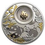 Колекційна срібна монета "Lucky Coins - Божа корівка" 14,14 г 2020 рік