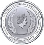 Колекційна срібна монета "Antigua Barbuda - Корабель" 31,1 г 2020 рік - Зображення 2