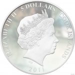 Коллекционная серебряная монета "Мультики - Каа" 31,1 г 2011 год — изображение 3