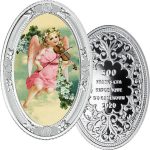 Коллекционная серебряная монета "Angel with Violin - Ангел" 10 г 2020 год — изображение 3