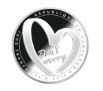 Колекційна срібна монета "Don’t Worry – Be Happy- Будь щасливим" 31,1 г 2019 рік - Зображення 3