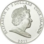 Коллекционная серебряная монета "Мультики - Львёнок и Черепаха" 31,1 г 2011 год — изображение 3