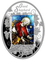 Колекційна срібна монета "Добрий пастор" 46,65 г 2017 рік
