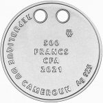Колекційна срібна монета-кулон "Обійми мене - Дельфіни" 8,8 г 2021 рік - Зображення 3