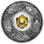 Колекційна срібна монета "Рік Щура - обертова мишка" 31,1 г 2020 рік