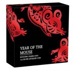 Колекційна срібна монета "Рік Щура - обертова мишка" 31,1 г 2020 рік - Зображення 5