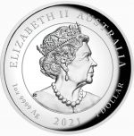 Колекційна срібна монета "Крилата Перемога" 31,1 г 2021 рік - Зображення 2