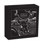 Колекційна срібна монета "Australian Lunar Series III - Рік Бика" GILDED 31,1 г 2021 рік - Зображення 5