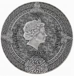 Коллекционная серебряная монета "Кельтский календарь" 62,2 г 2020 год — изображение 3