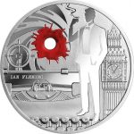 Колекційна срібна монета "Ян Флемінг – Джеймс Бонд" 31,1 г 2021 рік