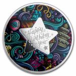 Колекційна срібна монета "З Днем Народження" 17,5 г 2021 рік