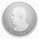 Коллекционная серебряная монета «Кленовый Лист - Лес» 31,1 г 2024 год — изображение 2