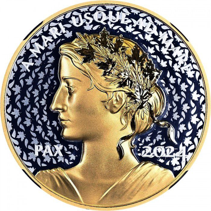 photo_2025-10-27_19-13-05 Коллекционная серебряная монета «Peace Dollar – Мирный Доллар» GILDED 31,1 г 2024 год — изображение 1