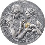 Колекційна срібна монета «Тесей та Аріадна» 62,2 г 2024 рік
