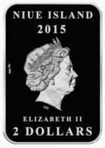 Коллекционная серебряная монета "The Beauty of Diamonds - Красота бриллиантов" 31,1 г 2015 год — изображение 3