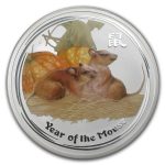 Колекційна срібна монета “Lunar IІ - Рік Щура” COLOURED 31,1 г 2008 рік
