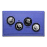 Коллекционный набор серебряных монет "50-летие пол доллара Кеннеди" 2014 год — изображение 3