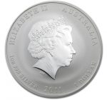 Колекційна срібна монета “Lunar IІ - Рік Кролика” GILDED 31,1 г 2011 рік - Зображення 2