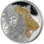 Коллекционная серебряная монета "Уна и Лев" 31,1 г 2024 год