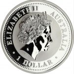 Коллекционная серебряная монета "Lunar I - Год Собаки" COLOURED 31,1 г 2006 год — изображение 2