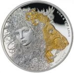 Коллекционная серебряная монета "Уна и Лев" 31,1 г 2024 год — изображение 4