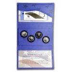 Коллекционный набор серебряных монет "50-летие пол доллара Кеннеди" 2014 год — изображение 2