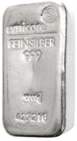 Коллекционный серебряный слиток 1000 грамм UMICORE — изображение 3