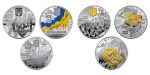 Колекційний набір срібних монет “Державні символи України” 2025 рік - Зображення 2